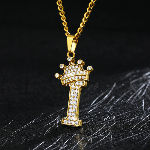 Load image into Gallery viewer, Zircon Alphabet Necklace
