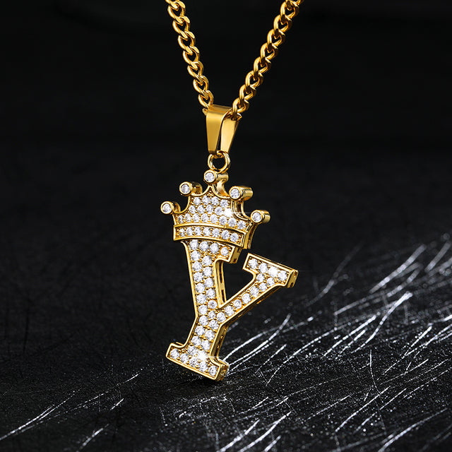 Zircon Alphabet Necklace