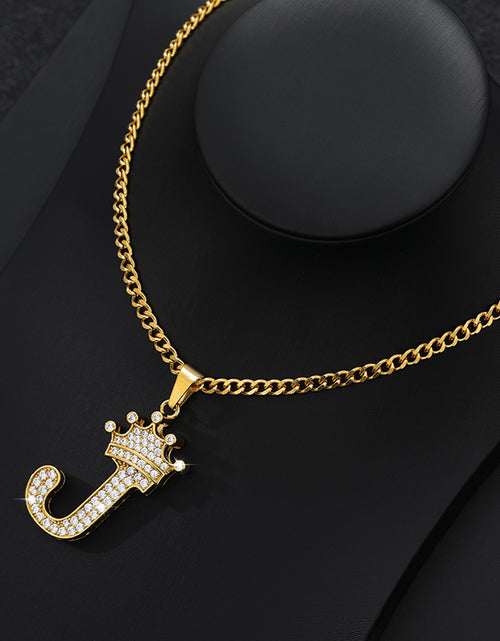 Load image into Gallery viewer, Zircon Alphabet Necklace
